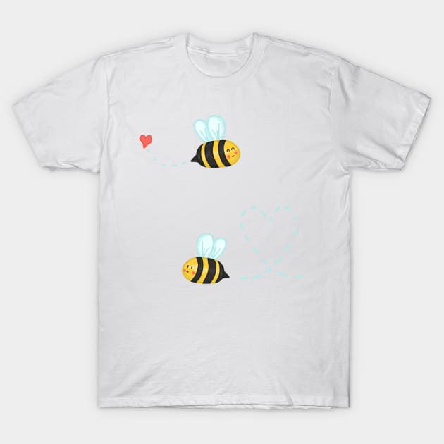 Cute Wholesome Honey bee sticker pack T-Shirt by Keniixx